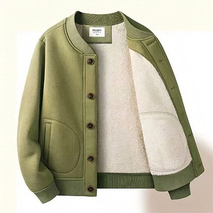 Double-Layer Thermal Knit Jacket