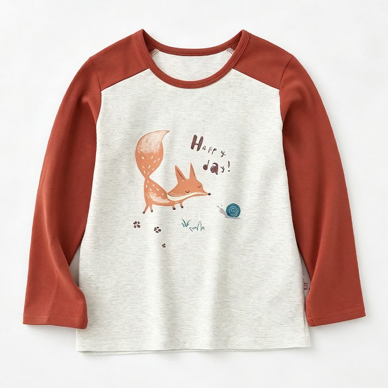 Basic solid color long-sleeved T-shirt base layer