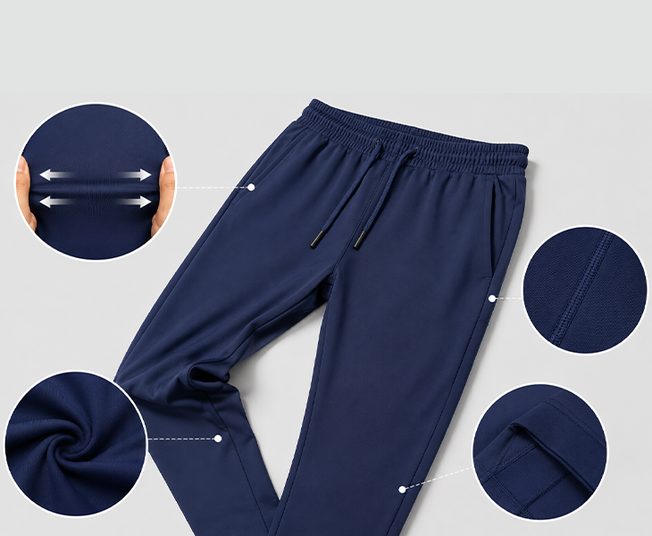 Elastic leggings that won't bulge at the knees