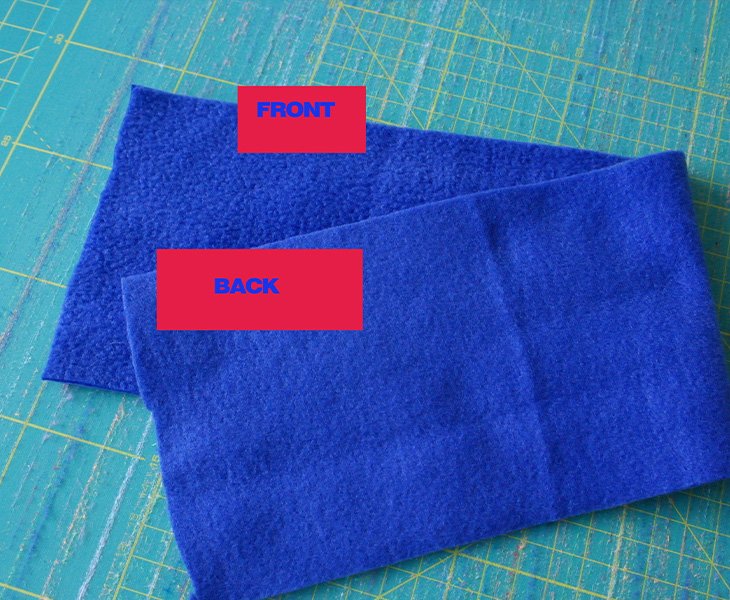 Clothes of the same color, front and back