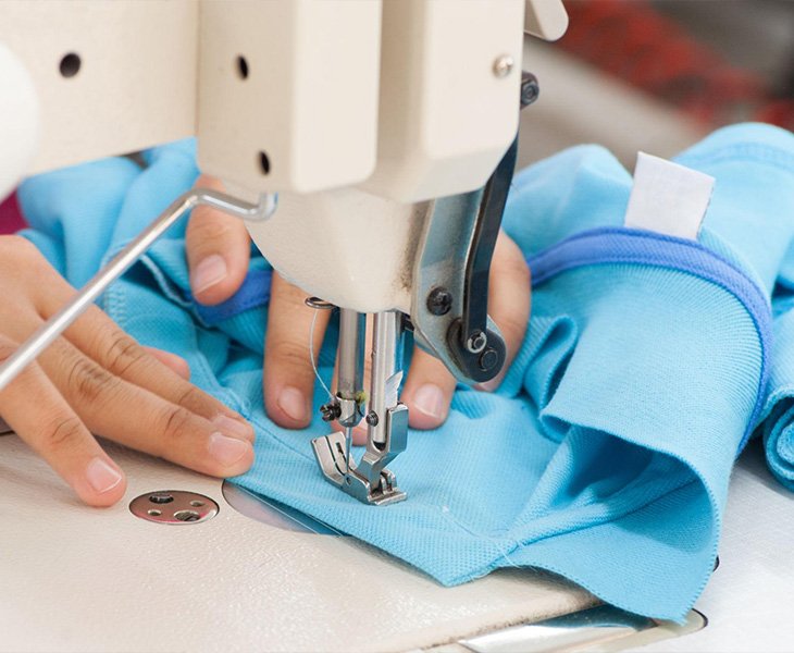 The stitches are straight, and every stitch is visible