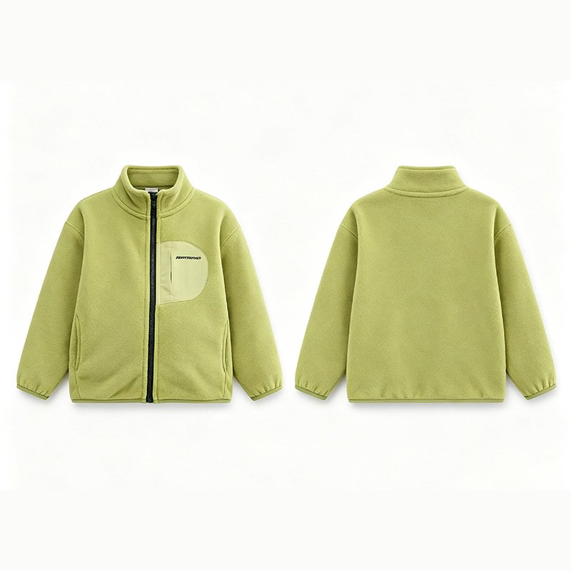 Basic cardigan zip-up sweatshirt