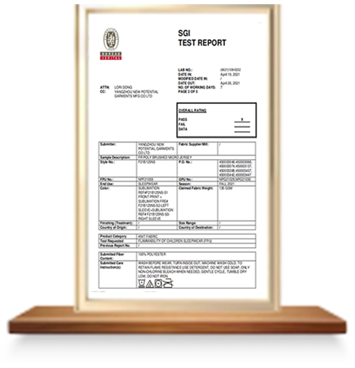 Fabric Color Fastness Certification
