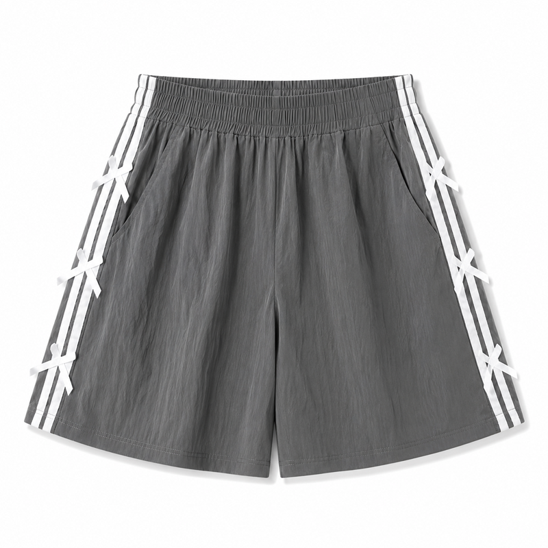 kids bow-tie athletic shorts
